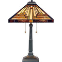 Quoizel TF885T Stephen 2 Light Table Lamp in Vintage Bronze - Crescent Harbor