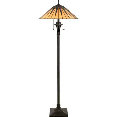 Quoizel TF9397VB Gotham 2 Light Floor Lamp in Vintage Bronze - Crescent Harbor