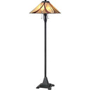 Quoizel TFAS9360VA Asheville 2 Light Floor Lamp in Valiant Bronze - Crescent Harbor
