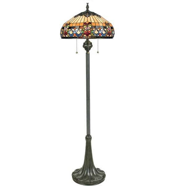 Quoizel TFBF9362VB Belle Fleur 3 Light Floor Lamp in Vintage Bronze - Crescent Harbor