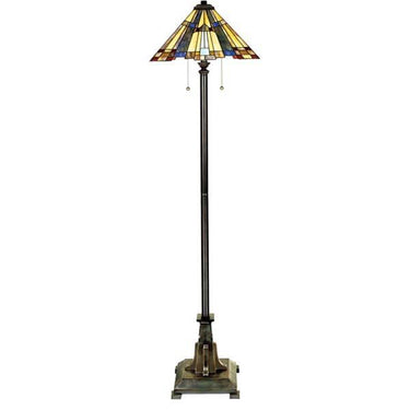 Quoizel TFF16191A5VA Inglenook 2 Light Floor Lamp in Valiant Bronze - Crescent Harbor