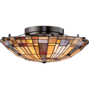 Quoizel TFIK1617VA Inglenook 2 Light Flush Mount in Valiant Bronze - Crescent Harbor