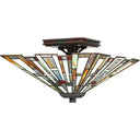 Quoizel TFMK1714VA Maybeck 2 Light Flush Mount in Valiant Bronze - Crescent Harbor