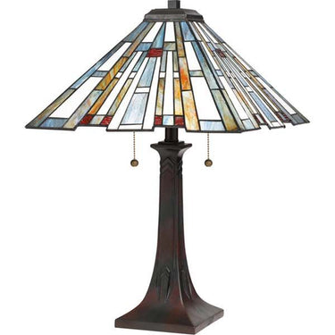 Quoizel TFMK6325VA Maybeck 2 Light Table Lamp in Valiant Bronze - Crescent Harbor