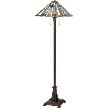 Quoizel TFMK9362VA Maybeck 2 Light Floor Lamp in Valiant Bronze - Crescent Harbor