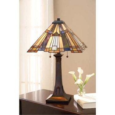 Quoizel TFT16191A1VA Inglenook 2 Light Table Lamp in Valiant Bronze - Crescent Harbor