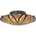 Quoizel TFVY1400VA Victory 2 Light Flush Mount in Valiant Bronze - Crescent Harbor