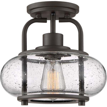 Quoizel TRG1710 Trilogy 1 Light Semi-Flush Mount - Crescent Harbor