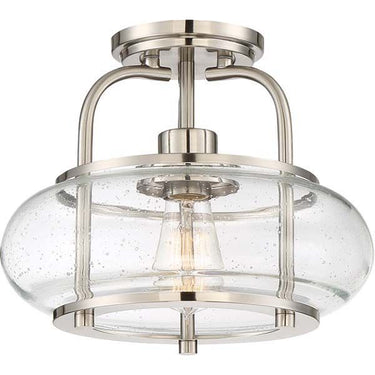 Quoizel TRG1712 Trilogy 1 Light Semi-Flush Mount - Crescent Harbor