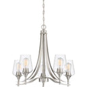 Quoizel TWE5005BN Towne 5 Light Chandelier in Brushed Nickel - Crescent Harbor