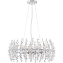 Quoizel VLA2823C Valla 8 Light Pendant in Polished Chrome - Crescent Harbor