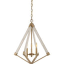 Quoizel VP5203WS Viewpoint 3 Light Pendant in Weathered Brass - Crescent Harbor