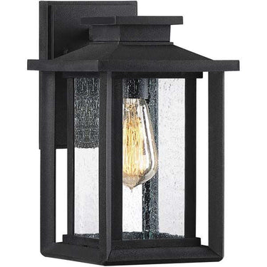 Quoizel WKF8407EK Wakefield 1 Light Outdoor Lantern in Earth Black - Crescent Harbor