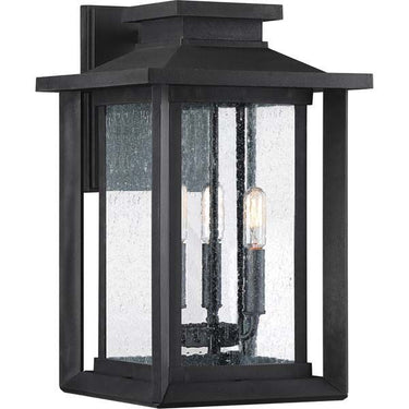 Quoizel WKF8411EK Wakefield 3 Light Outdoor Lantern in Earth Black - Crescent Harbor