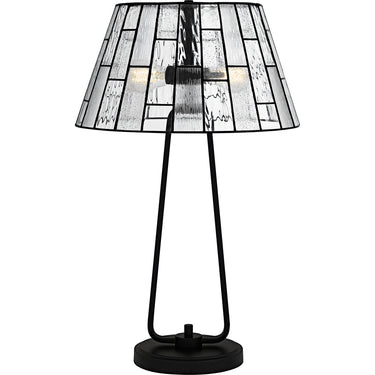 Rainier 2 Light Table Lamp in Matte Black 1