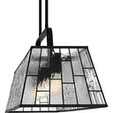 Rainier 5 Light Island Light in Matte Black 2