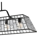 Rainier 5 Light Island Light in Matte Black 3