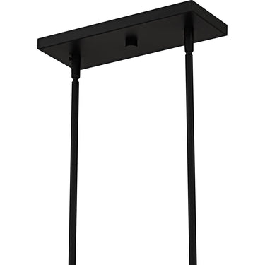 Rainier 5 Light Island Light in Matte Black 4