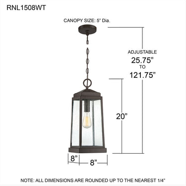 Ravenel 1 Light Mini Pendant in Western Bronze 2