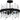 Regal 8 Light Semi-Flush Mount in Matte Black 1