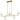 Regis 5 Light Island Light in Brushed Gold 3