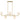 Regis 5 Light Island Light in Brushed Gold 4