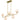 Regis 5 Light Island Light in Brushed Gold 6