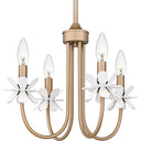 Remy 4 Light Chandelier in Bronze Gold 2