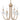 Remy 4 Light Chandelier in Bronze Gold 2