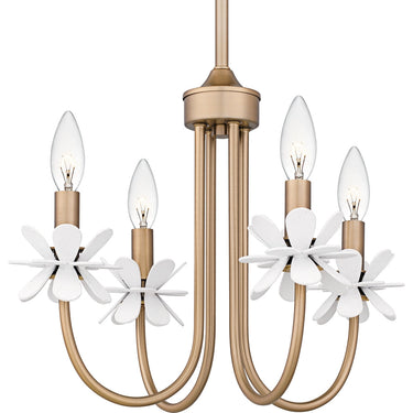 Remy 4 Light Chandelier in Bronze Gold 2