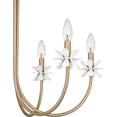 Remy 6 Light Chandelier in Bronze Gold 2