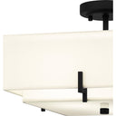 Renzo 2 Light Semi-Flush Mount in Matte Black 2
