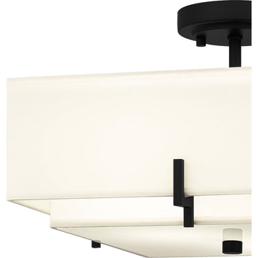 Renzo 2 Light Semi-Flush Mount in Matte Black 2