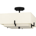 Renzo 2 Light Semi-Flush Mount in Matte Black 3