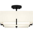 Renzo 2 Light Semi-Flush Mount in Matte Black 4