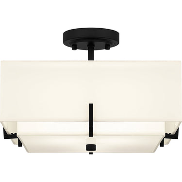 Renzo 2 Light Semi-Flush Mount in Matte Black 4