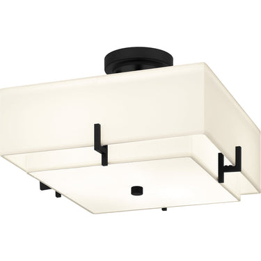 Renzo 2 Light Semi-Flush Mount in Matte Black 5