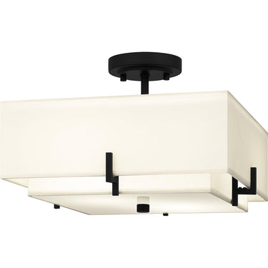 Renzo 2 Light Semi-Flush Mount in Matte Black 1