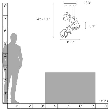 Riza 5-Light Pendant 4