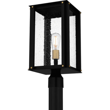 Robbins 1 Light Outdoor Post in Matte Black 4