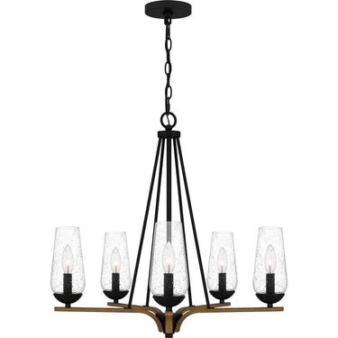 Rochester 5 Light Chandelier in Matte Black 5