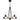 Rochester 5 Light Chandelier in Matte Black 6