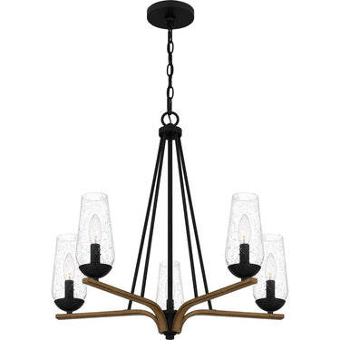 Rochester 5 Light Chandelier in Matte Black 6