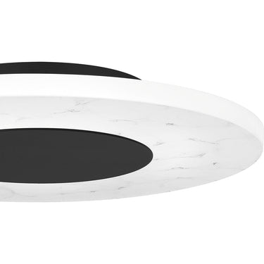 Rockwell Flush Mount in Matte Black 2