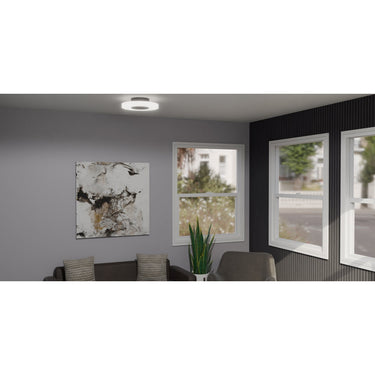 Rockwell Flush Mount in Matte Black 3