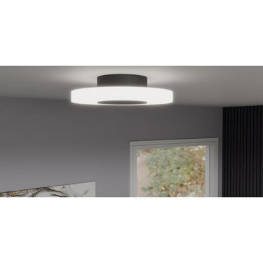 Rockwell Flush Mount in Matte Black 4
