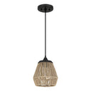 Romain 1 Light Mini Pendant in Earth Black 3