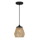 Romain 1 Light Mini Pendant in Earth Black 4