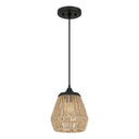 Romain 1 Light Mini Pendant in Earth Black 1