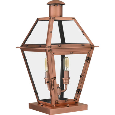 Rue De Royal 2 Light Outdoor Pier in Aged Copper 3